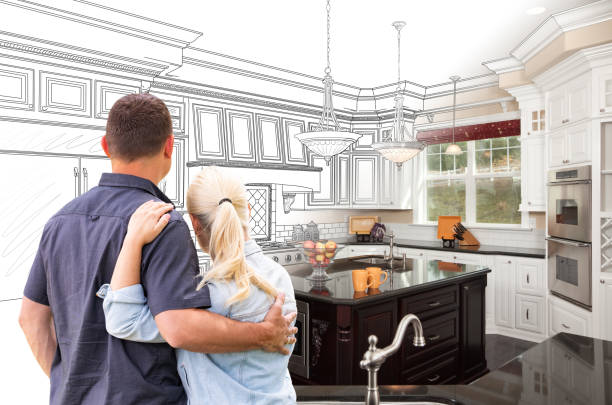 Custom kitchen cabinets installed in a Vermillion home